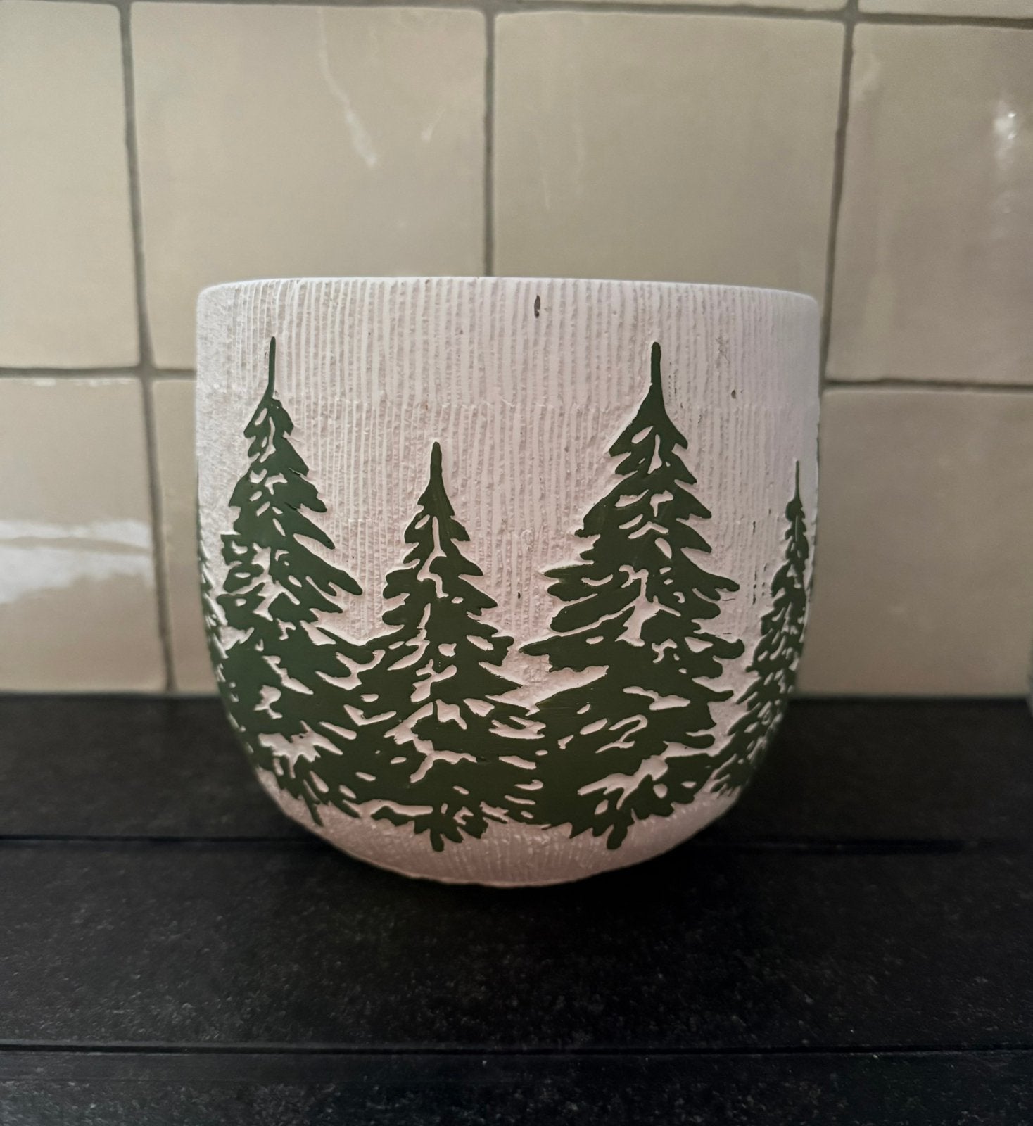 Cachepot 15 cm doorsnede x 16 cm h, Ophalen of Verzenden, Zo goed als nieuw