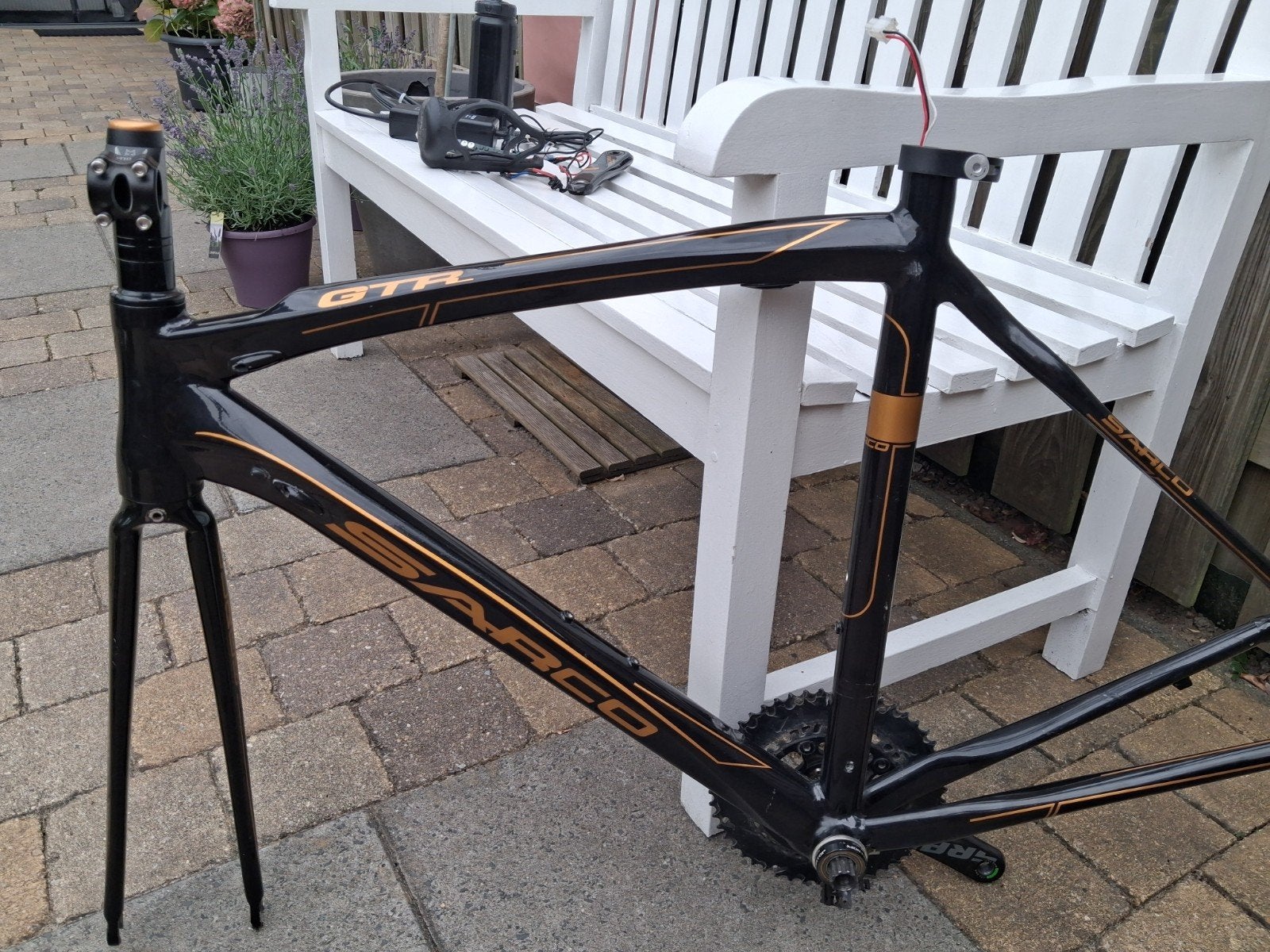 voor de liefhebbers racefiets frame met motertje, Ophalen, Racefiets, Frame, Aluminium