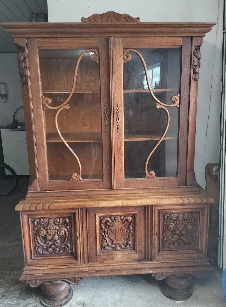 Vaisselier, Maison & Meubles, Enlèvement, Utilisé, Chêne, Avec porte(s)