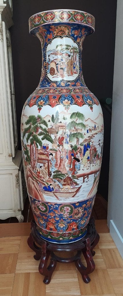 Chinese of Satsuma-stijl vaas, Ophalen