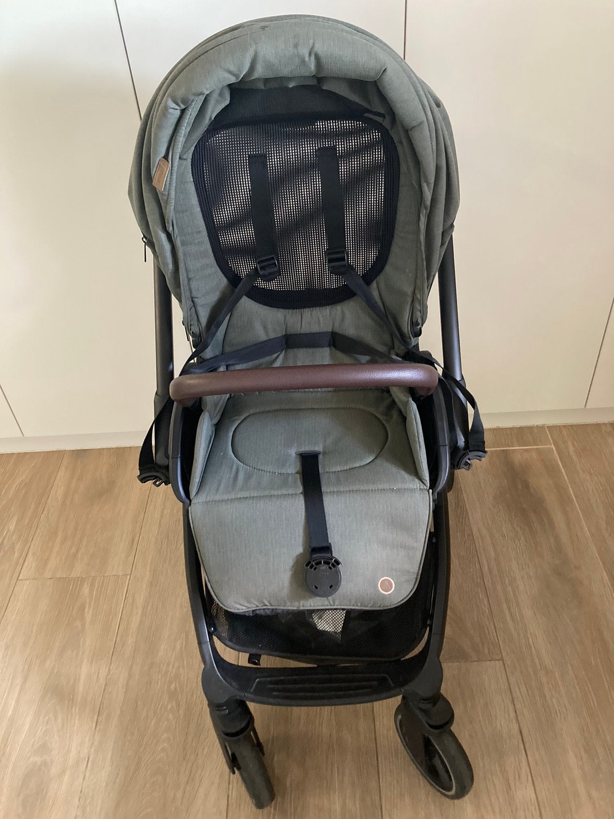 Buggy Topmark (incl draagmand + zitvlak), Ophalen, Zo goed als nieuw, Regenhoes