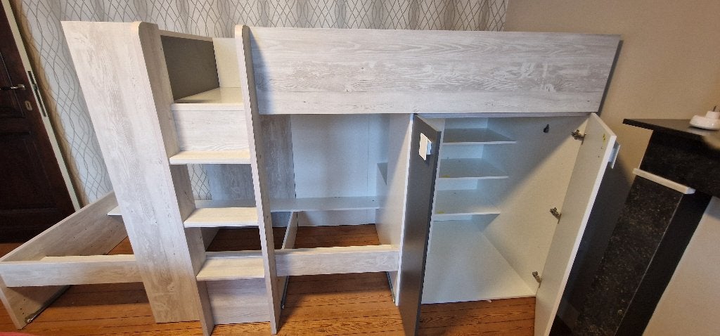Trasman stapelbed (Kinderkamer), Ophalen, Gebruikt, 90 cm, 160 tot 180 cm