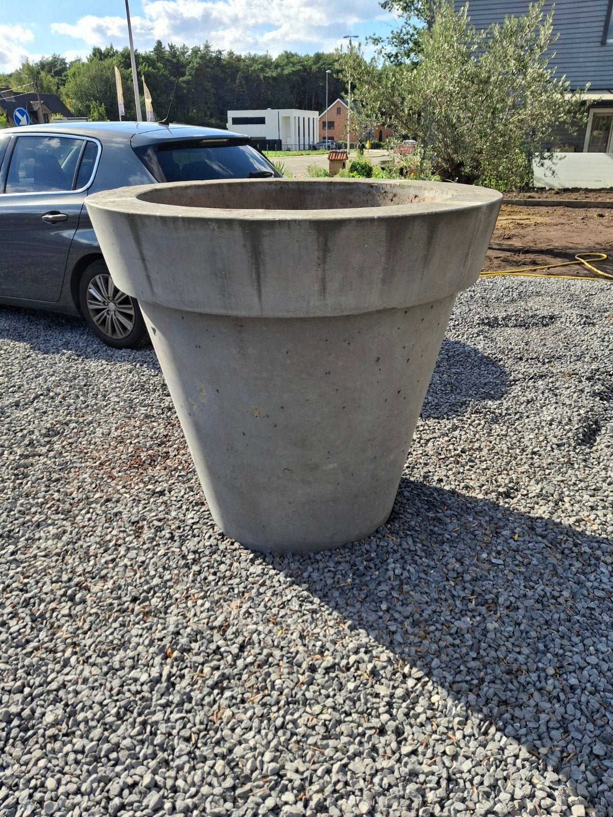 bloempot van beton, Tuin en Terras, Bloembakken en Plantenbakken, Ophalen, Beton