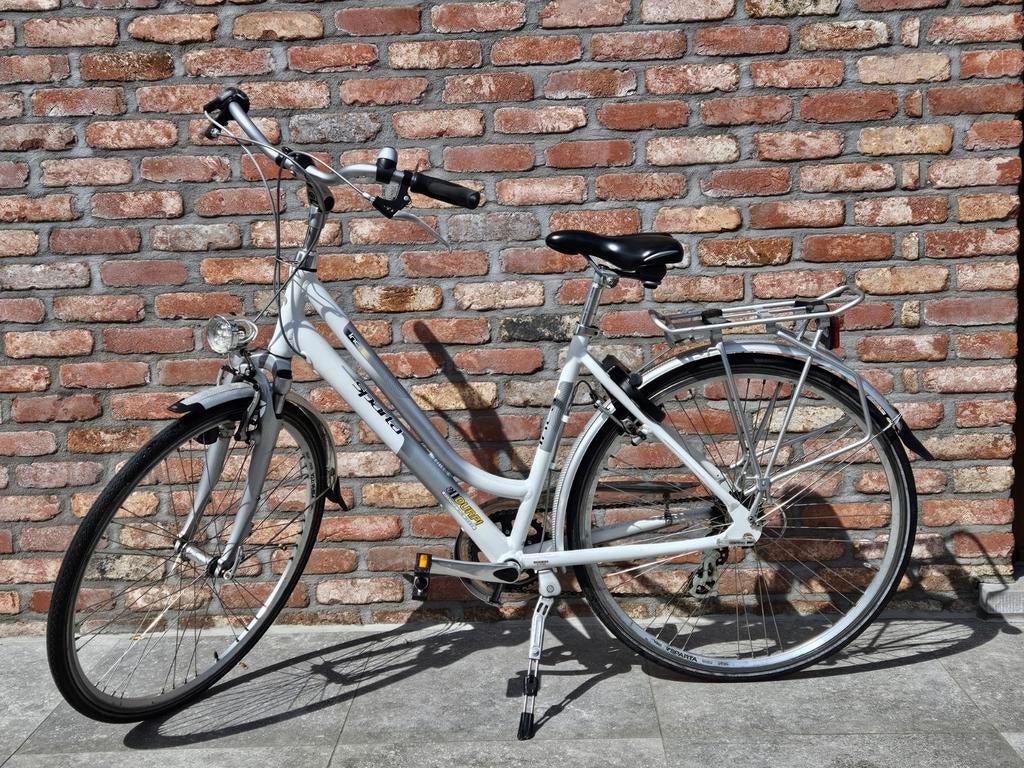 Damesfiets Sparta wit, Ophalen