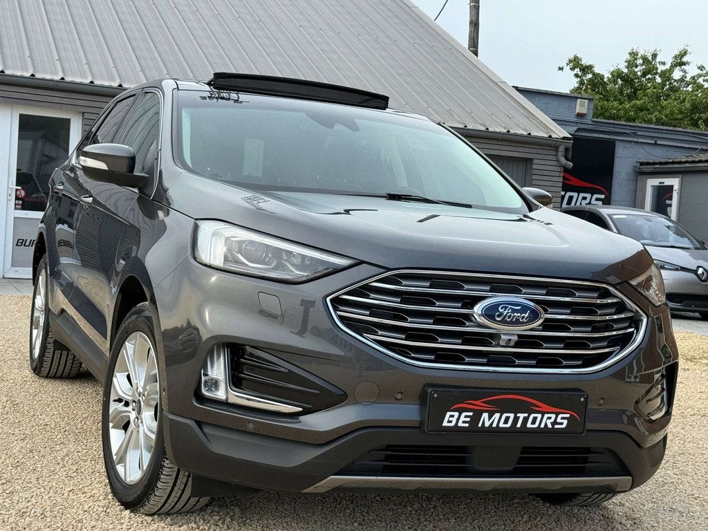 Ford Edge 2.0 TDCi 150CV Titanium BOITE AUTO TOIT PANO CUIR, Autos, Ford, Argent ou Gris, Achat, 2565 kg, Noir