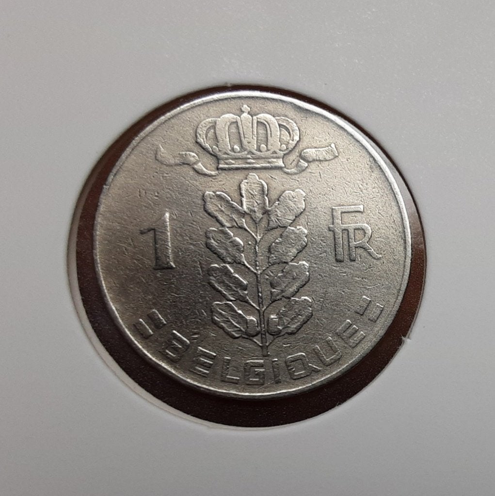 België – 1 frank – 1950 fr. (Ref 074)., Ophalen of Verzenden, Metaal, Losse munt