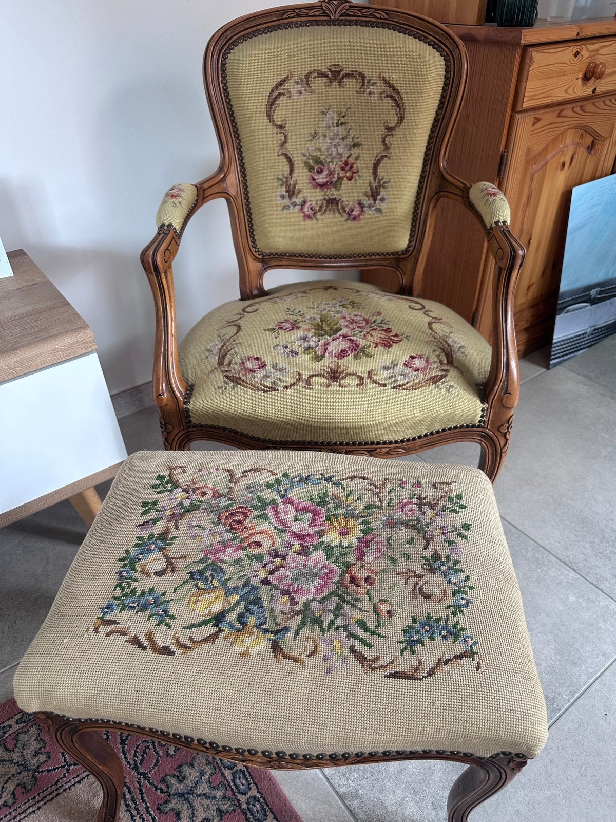 Antieke eikenhouten Franse Louis XV stijl, Ophalen