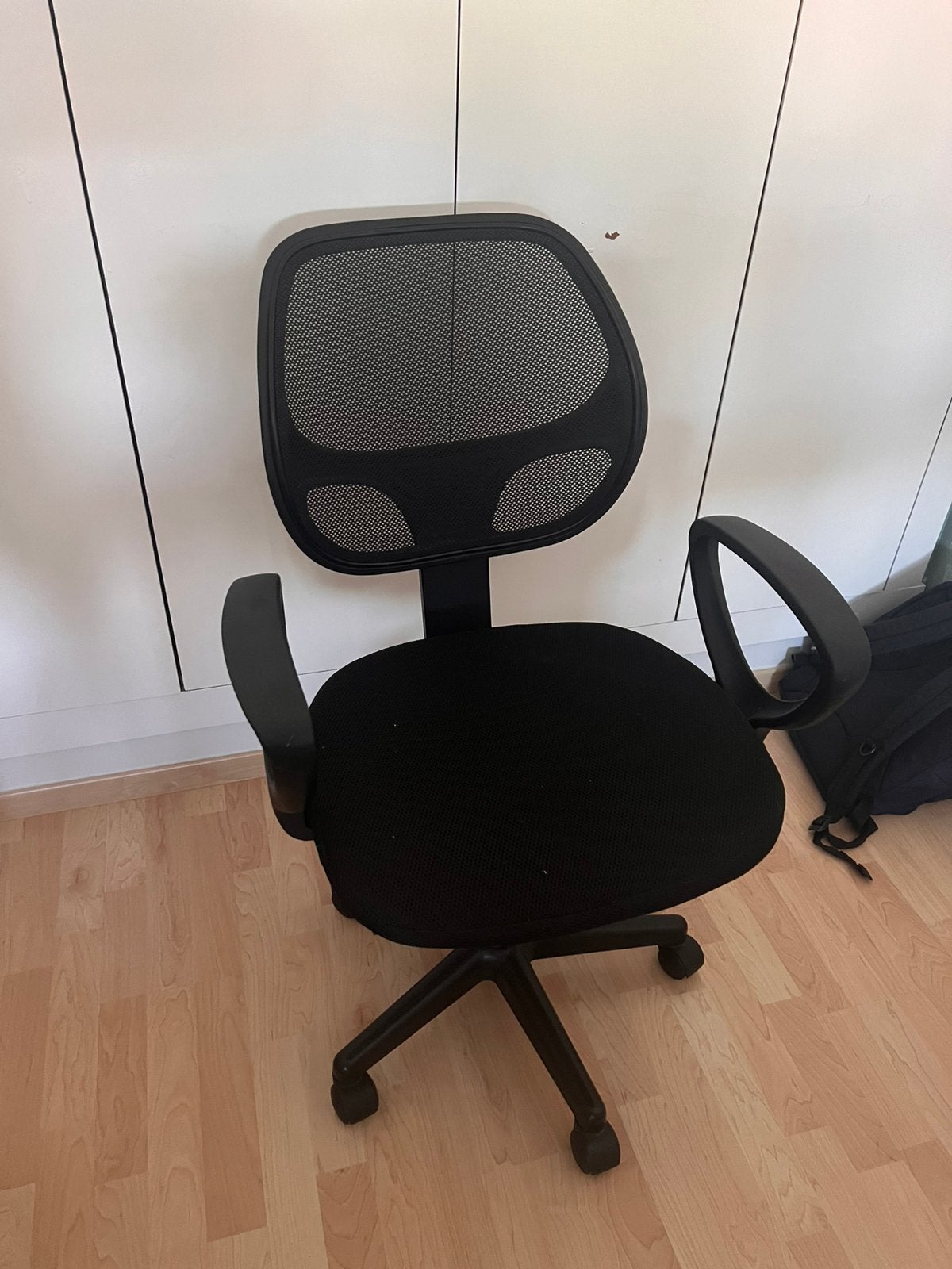 Chaise de bureau noire, Enlèvement, Utilisé, Noir, Chaise de bureau