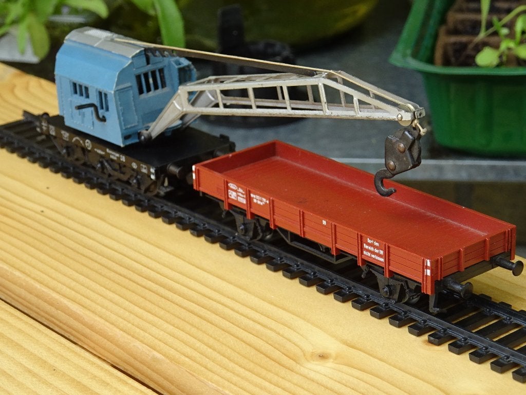 Grue ferroviaire « Krupp » - Märklin - HO, Hobby & Loisirs créatifs, Trains miniatures | HO, Enlèvement ou Envoi, Courant alternatif