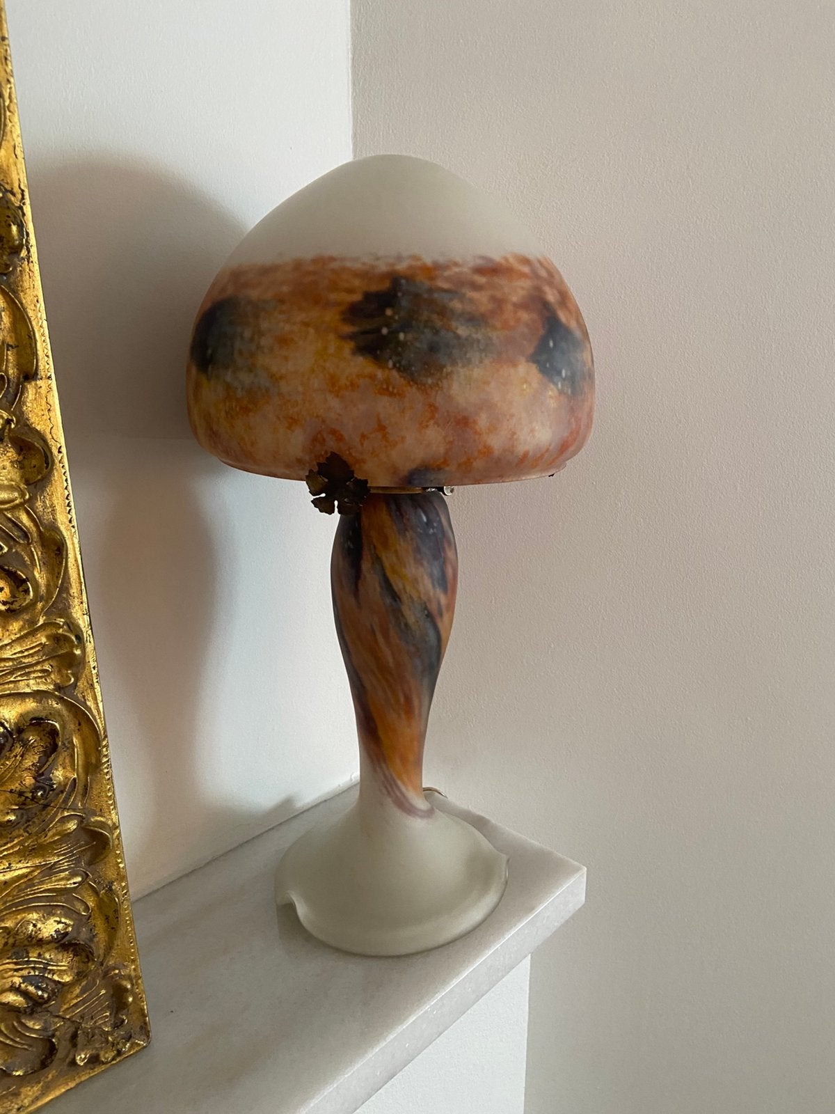 Lampe de table champignon, Maison & Meubles, Enlèvement, Comme neuf, Lampe champignon, Vintage