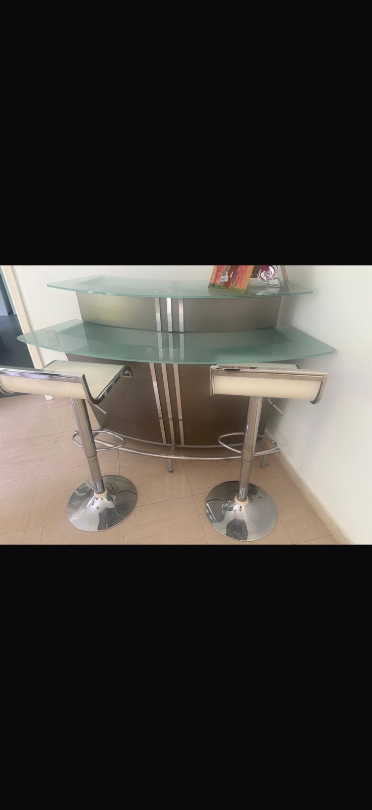 Table et tabouret (Style Bar), Maison & Meubles, Enlèvement ou Envoi, Comme neuf