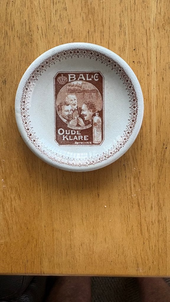 Bal & Co Oude Klare onderzetter bruin., Ophalen of Verzenden, Zo goed als nieuw, Reclamebord, Plaat of Schild, Overige merken