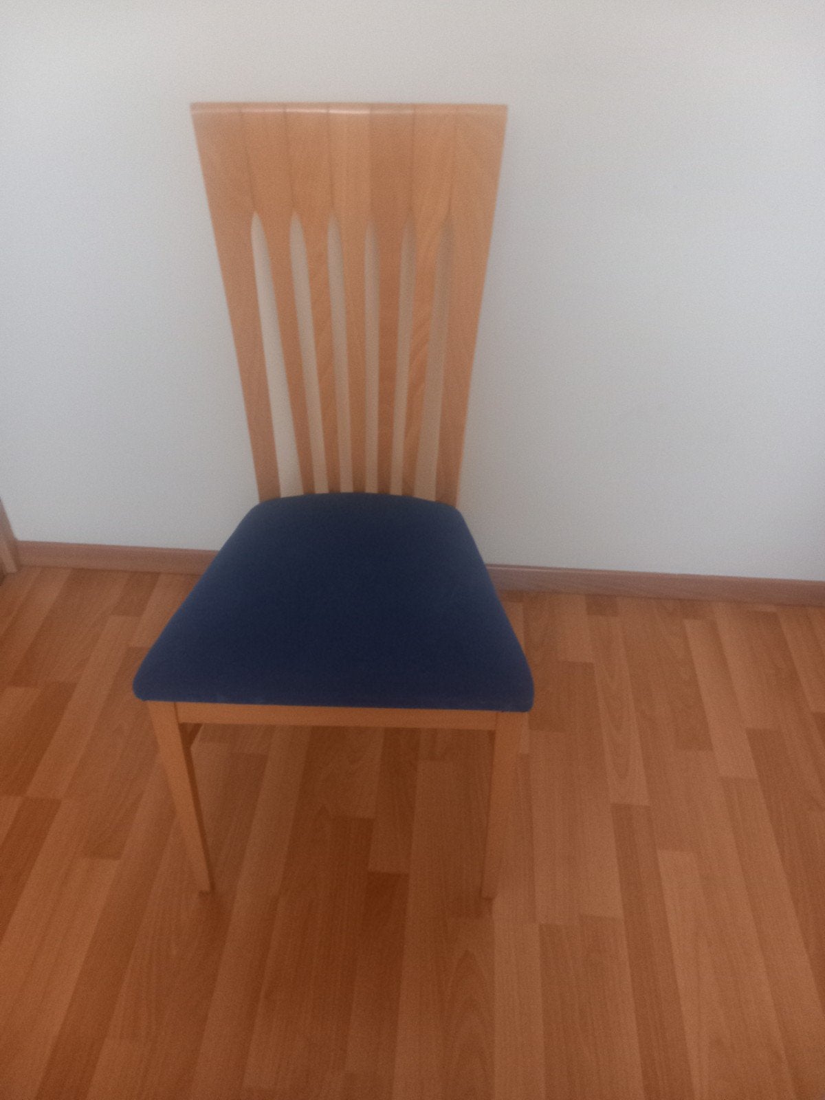 6 stoelen, Huis en Inrichting, Stoelen, Ophalen, Hout, Gebruikt, Blauw