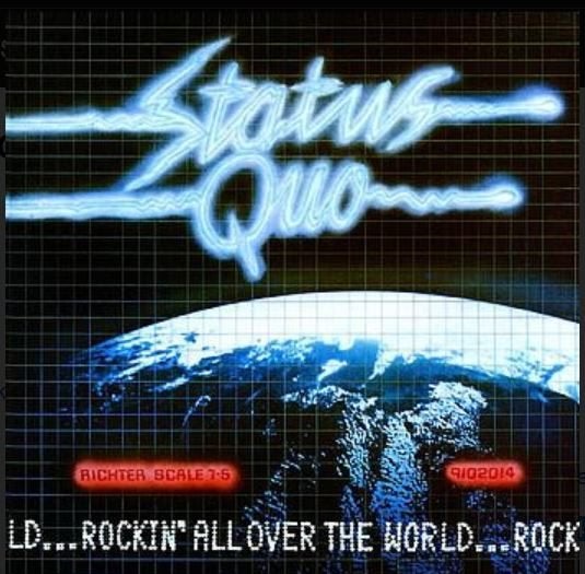 lp: STATUS QUO - ROCKIN' ALL OVER THE WORLD, Enlèvement ou Envoi, Utilisé, Rock classique, Housse de protection extérieure