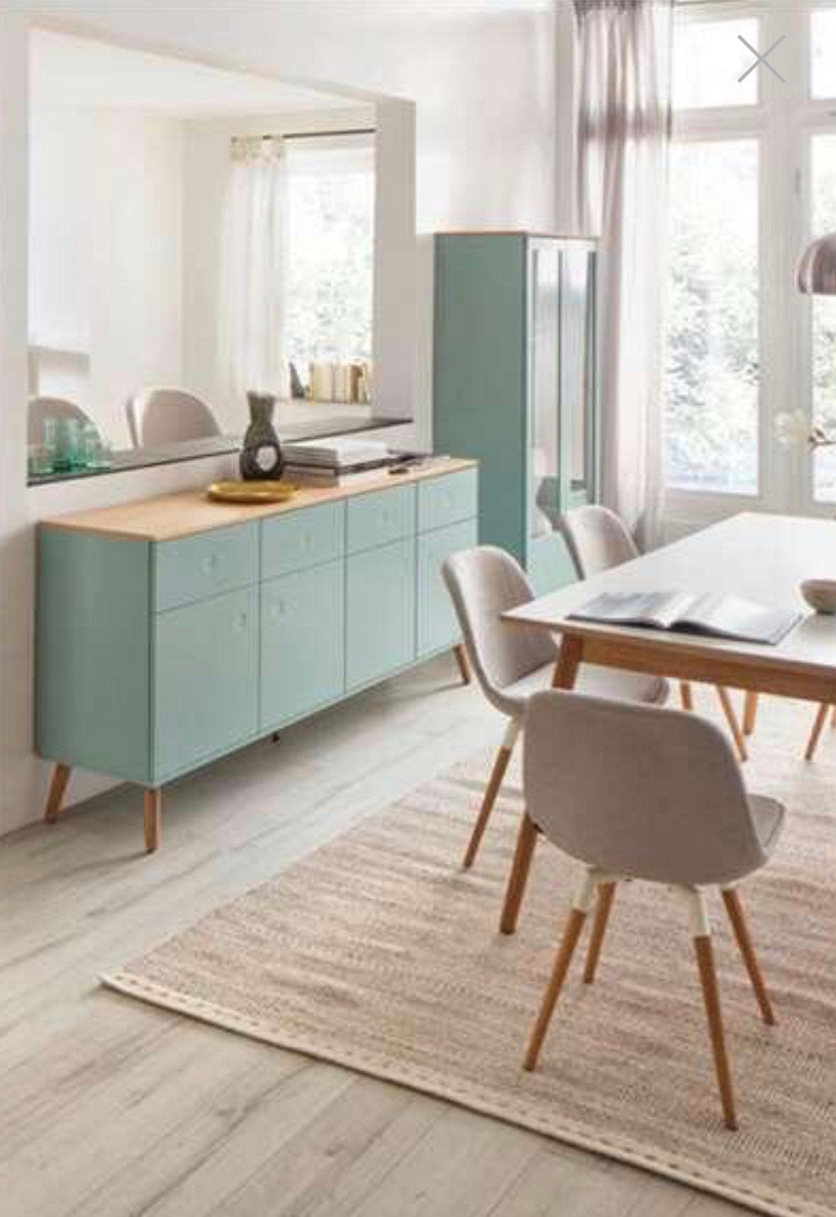 Tenzo Dot groot dressoir Scandinavisch muntgroen, Ophalen, Zo goed als nieuw