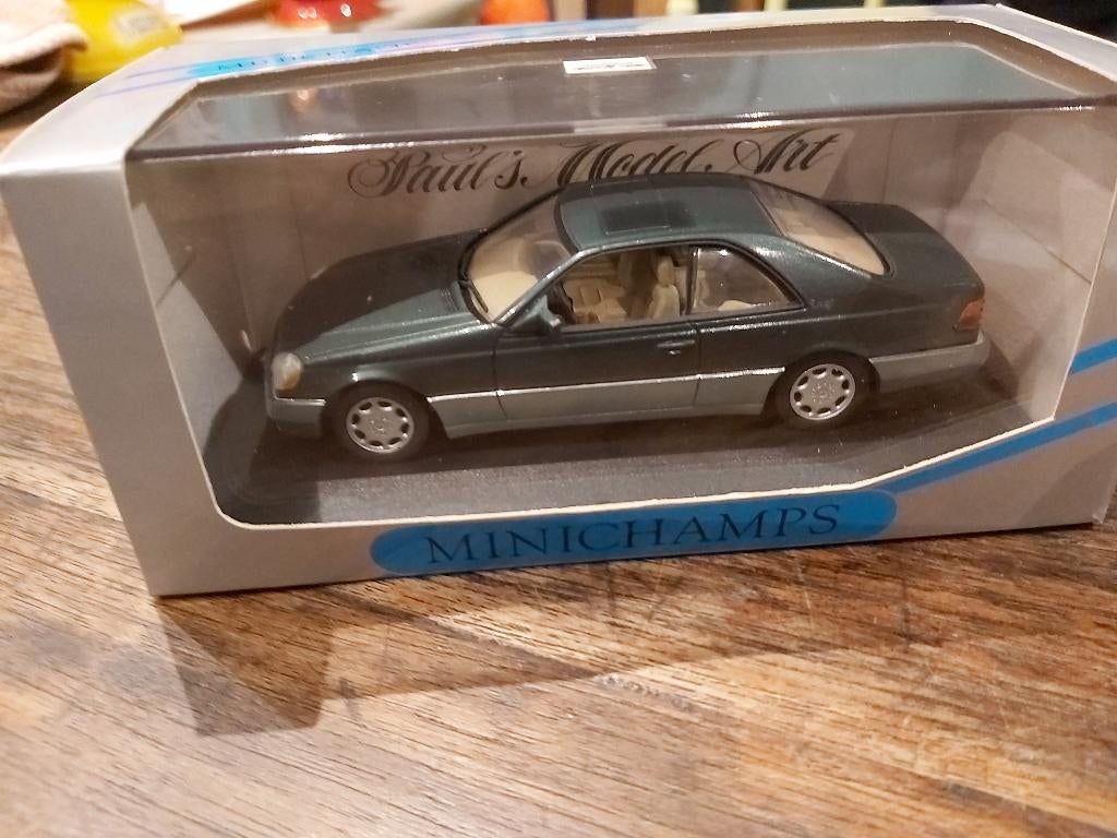 Minichamps Mercedes 600 SEC Malachit 1/43, Ophalen of Verzenden, Nieuw, Auto, MiniChamps