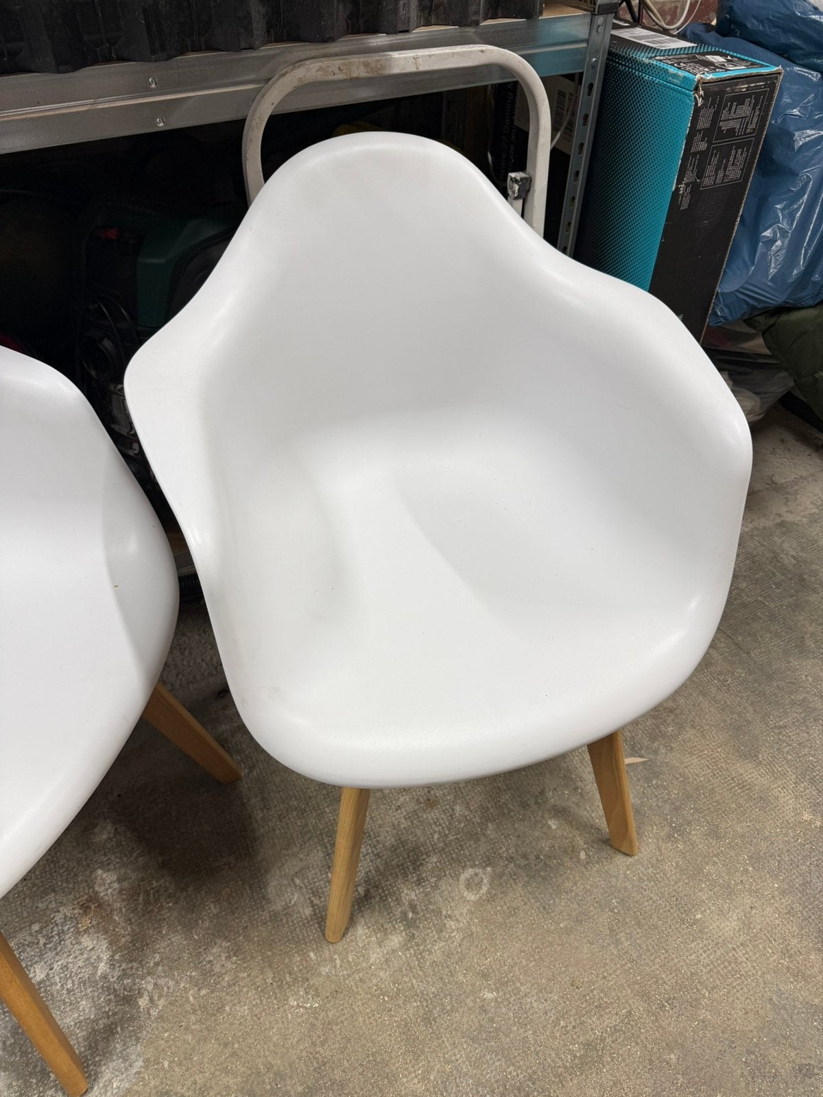 6 chaises style scandinave en bon etat, Jardin & Terrasse, Chaises de jardin, Enlèvement, Comme neuf, Bois