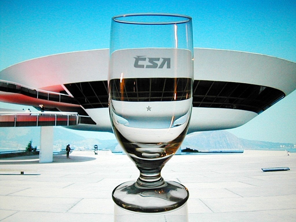 Czech Airlines Wijnglas – CSA Slasa Flute Business Class, Ophalen of Verzenden, Nieuw, Overige typen