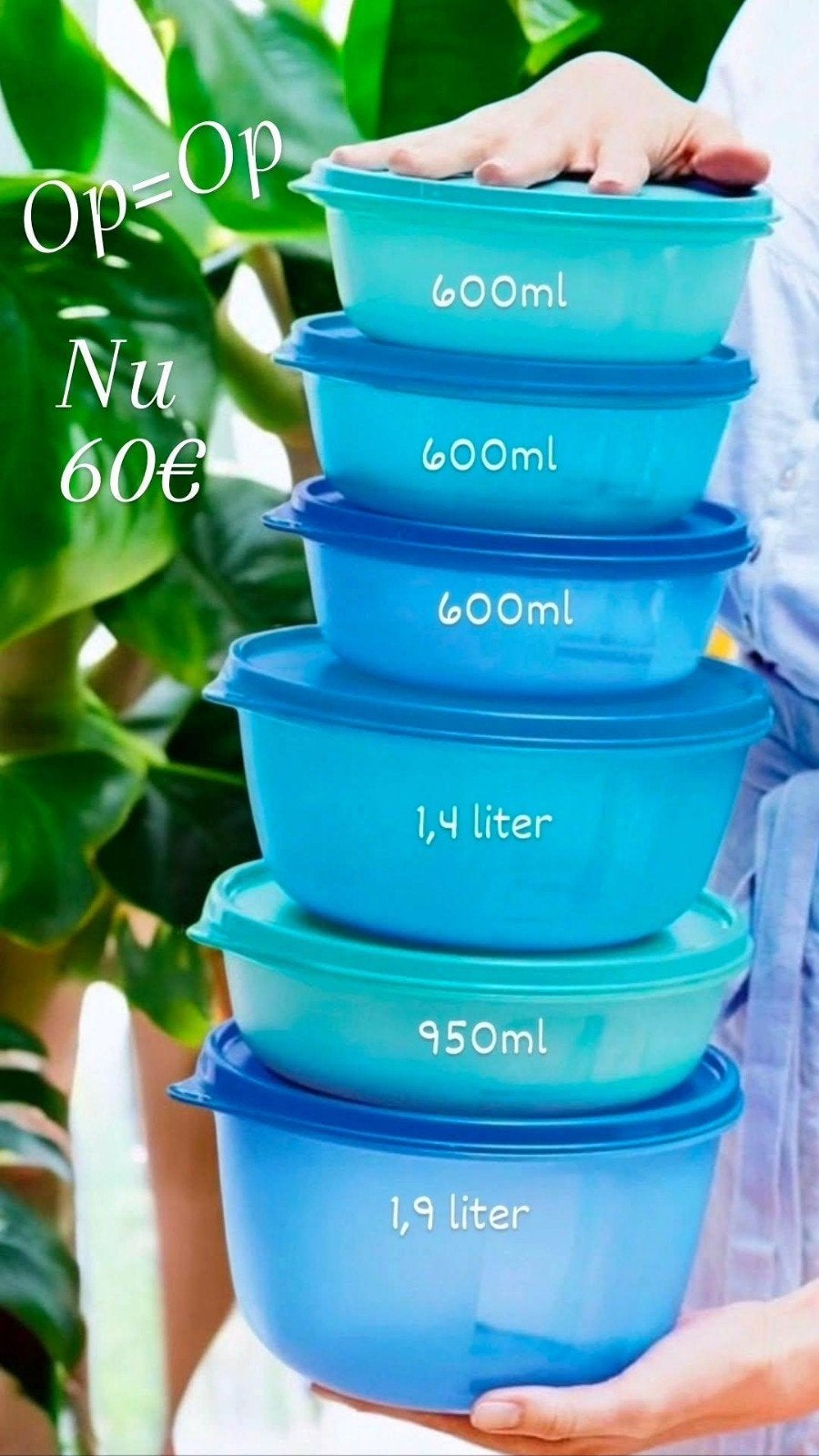 Tupperware set ruimtekommen, Ophalen of Verzenden, Nieuw
