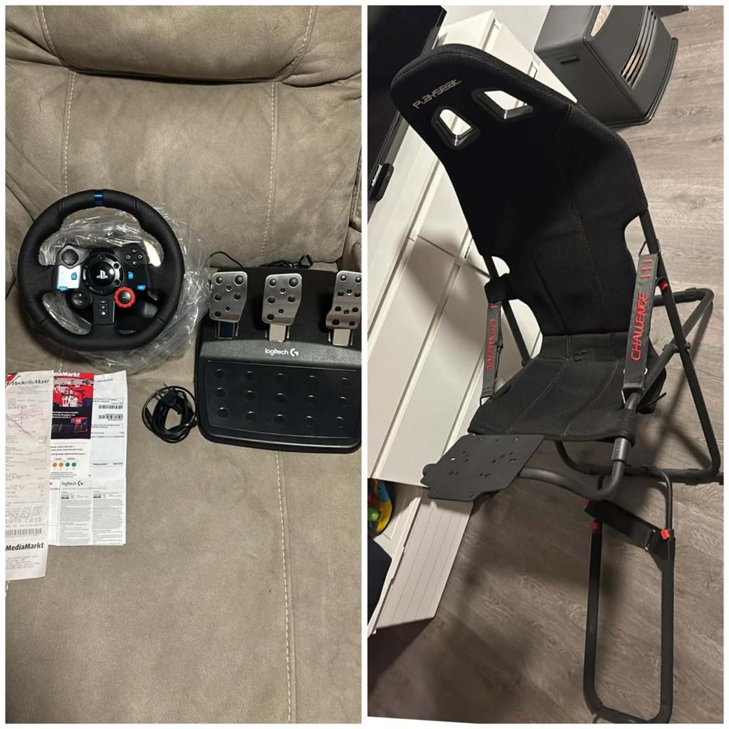 Volant Logitech g29 + siege adapté, Enlèvement, Comme neuf, Volant ou Pédales, PlayStation 5