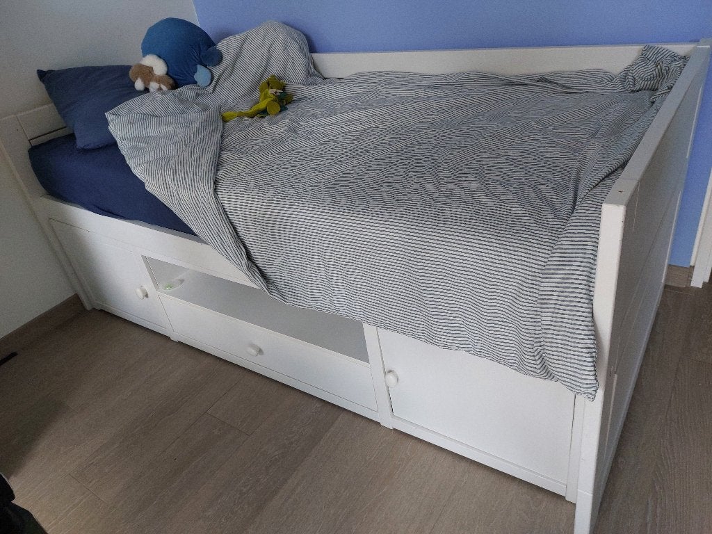 bed, Kinderen en Baby's, Kinderkamer | Bedden, Gebruikt, 100 cm of meer, 180 cm of meer, Ophalen