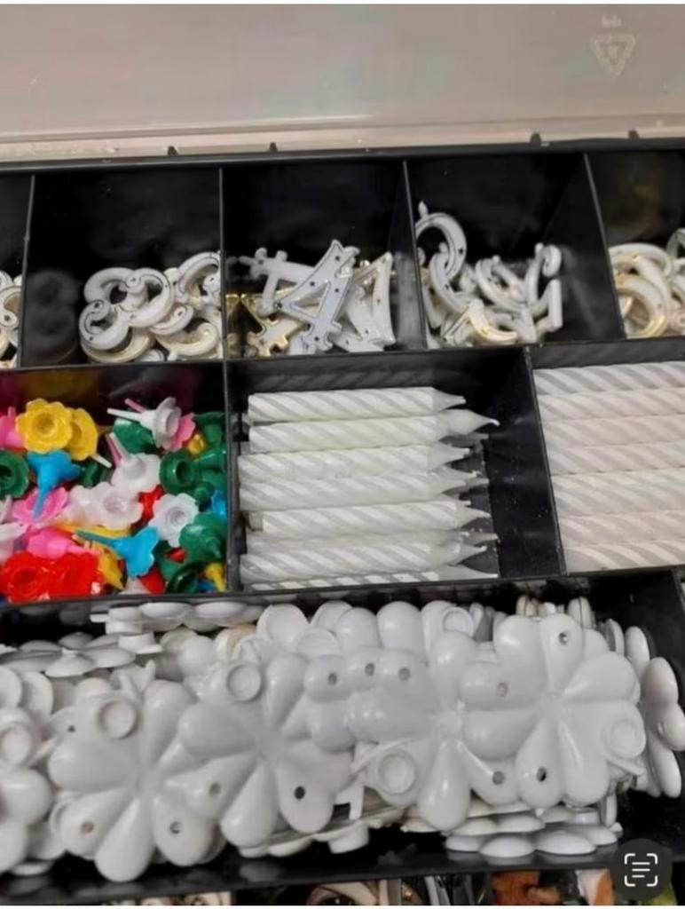 Kaarsenset met verjaardagstaart, Ophalen of Verzenden, Nieuw, Taarten of Cupcakes, Versiering