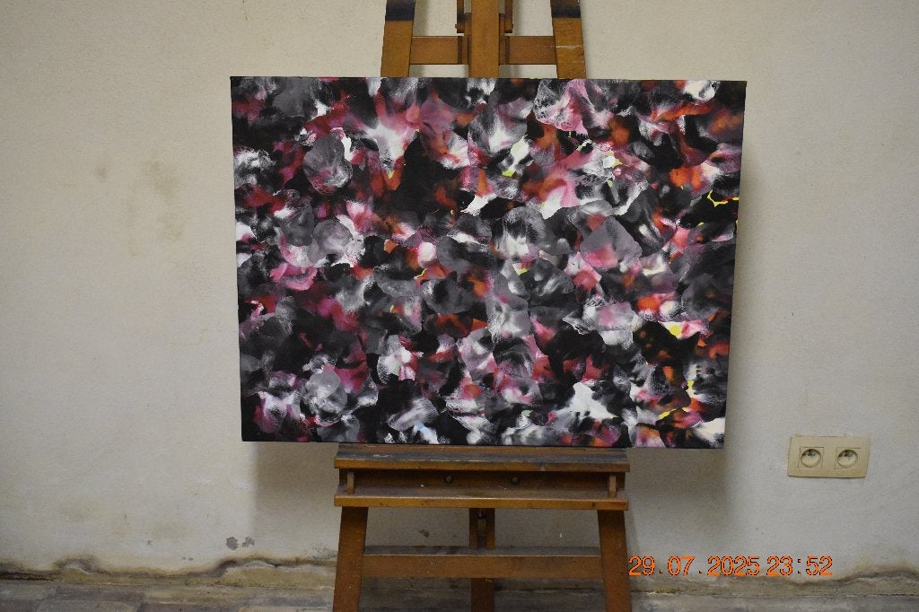 Schilderij Abstract serie nr. (83), door Joky Kamo, Ophalen