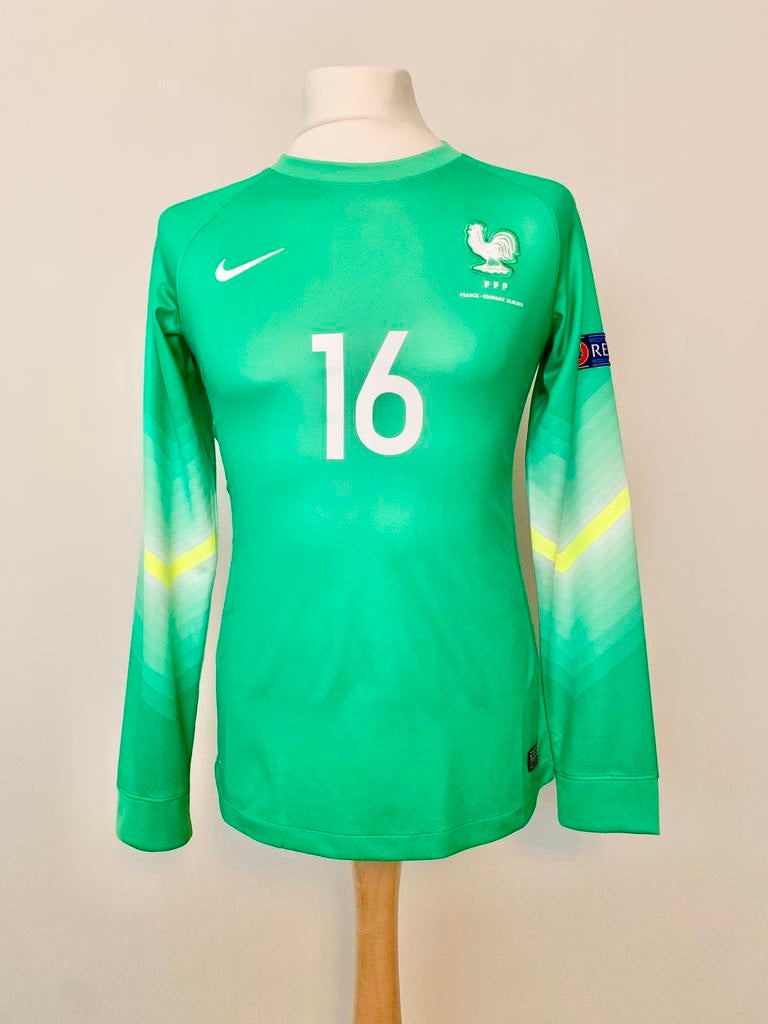 France 2015 GK Guérin vs Romania match prepared Women shirt, Sports & Fitness, Taille M, Enlèvement ou Envoi, Utilisé, Maillot