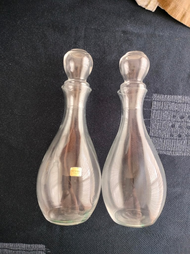 wijn karaffen glas met dop deksel kruik moederdag verjaardag, Ophalen of Verzenden, Zo goed als nieuw, Glas, Kan