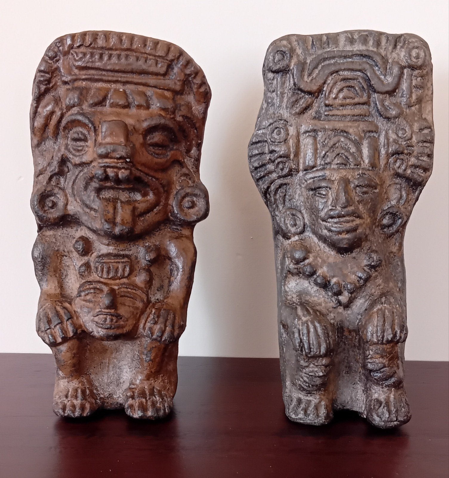 Twee Azteekse beeldjes, Antiek en Kunst, Ophalen of Verzenden