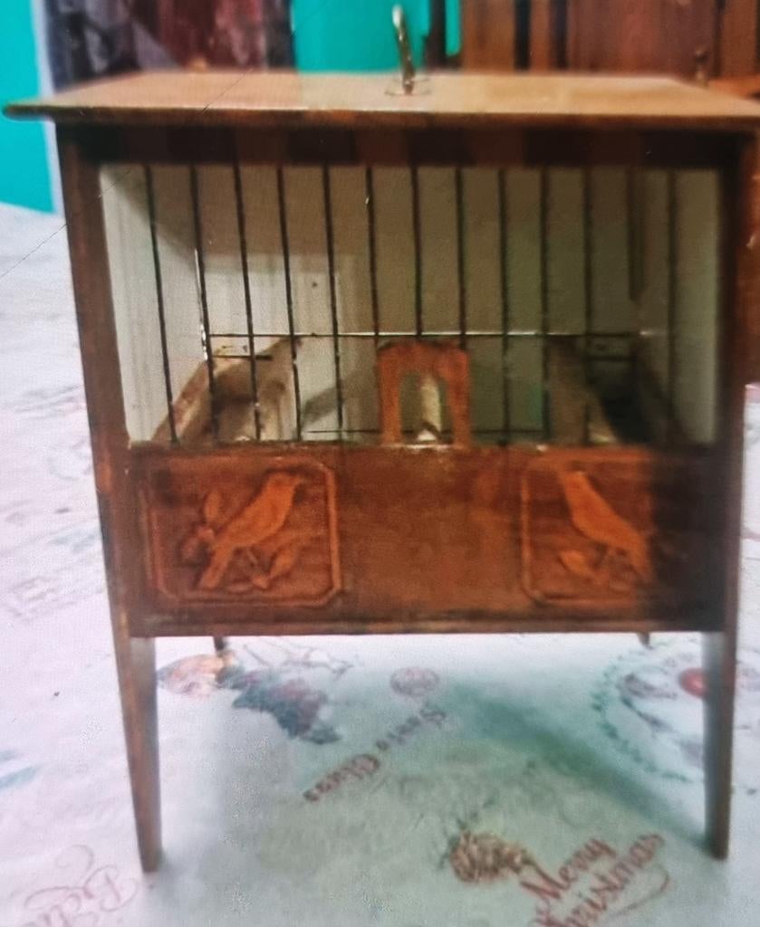 Cage à pinson, Enlèvement, Utilisé, Bois, Cage à oiseaux