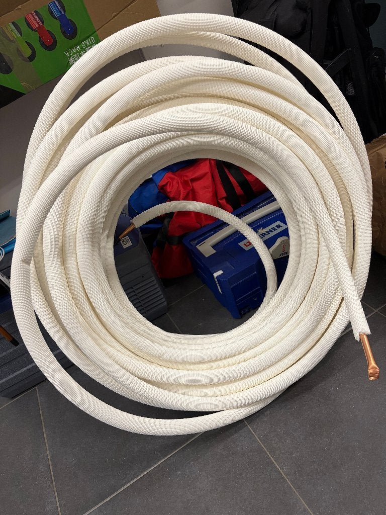 ProOne Airco I Mono geisoleerde koper koelleiding 1/4 (46m), Ophalen, Nieuw, Wandairco