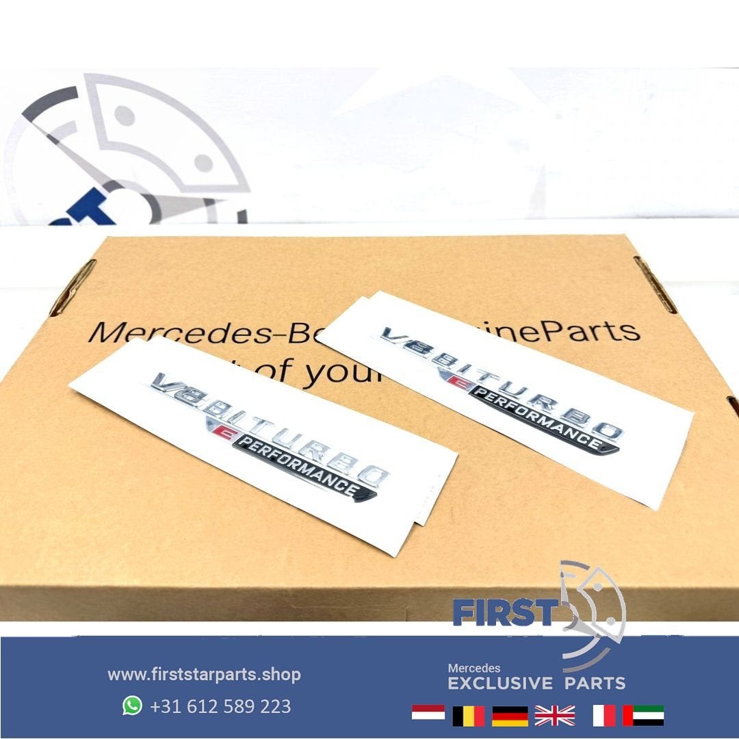 V8 BITURBO E PERFORMANCE zijscherm EMBLEEM LOGO SET BADGE Me