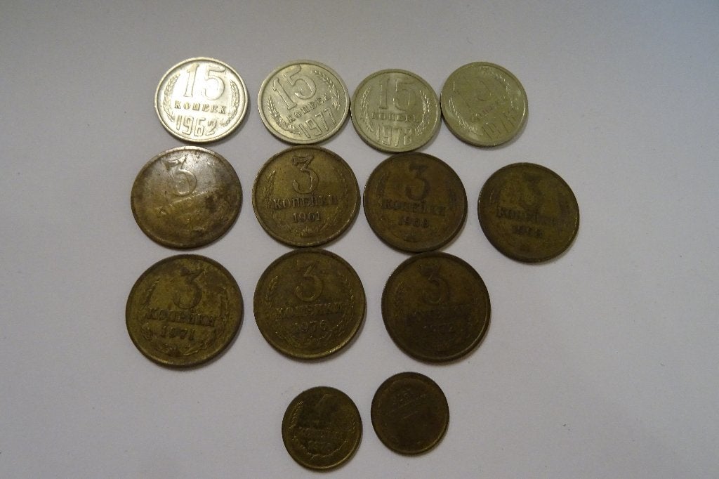Lot de pièces soviétiques/kopecks de l'URSS des années 60-80, Enlèvement ou Envoi, Russie, Série
