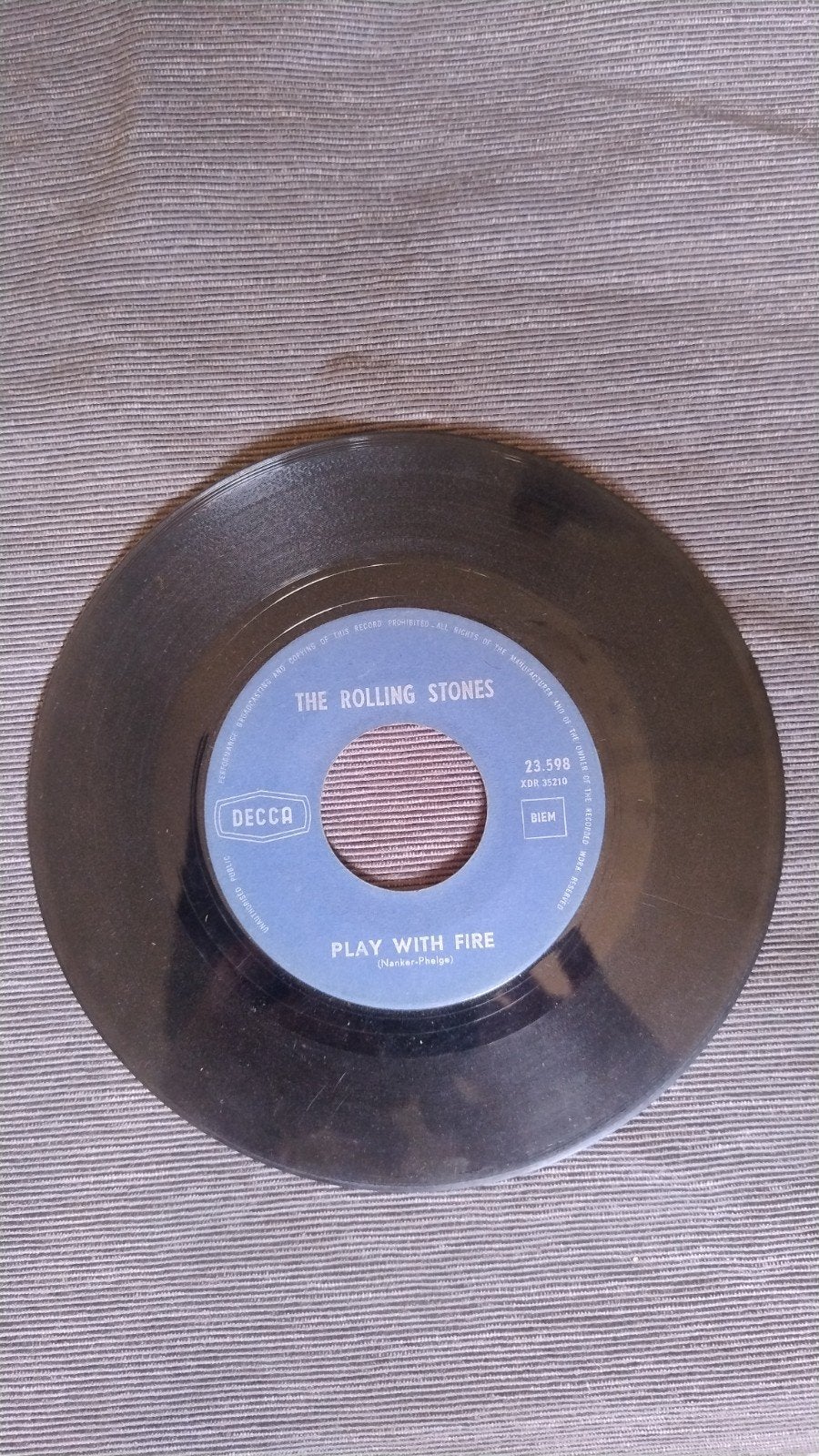 Rolling stones 45" vinyl play with fire - the last time, Ophalen