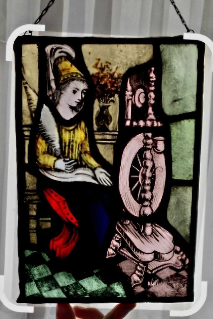 Raamdecoratie glas in lood., Ophalen of Verzenden