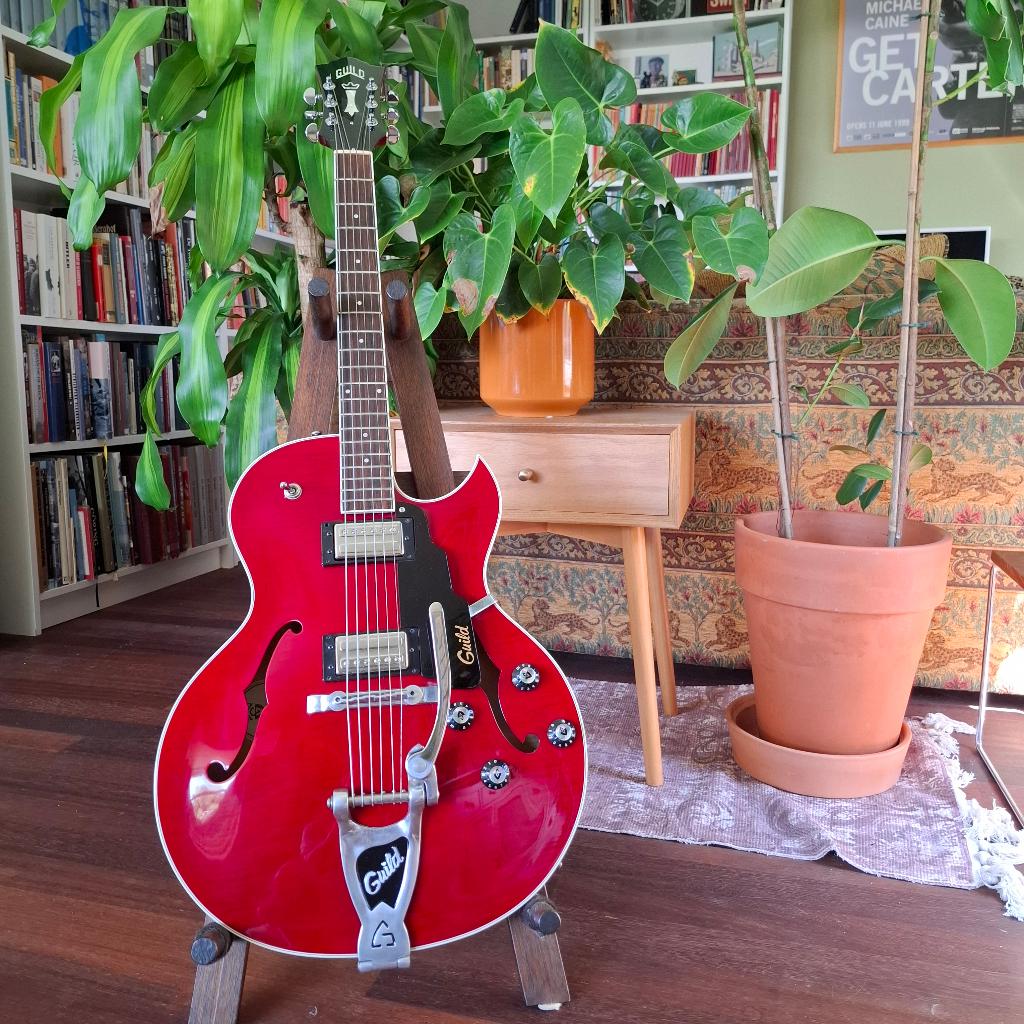 Guild starfire (made in USA), Musique & Instruments, Instruments à corde | Guitares | Électriques, Enlèvement, Utilisé, Hollow body