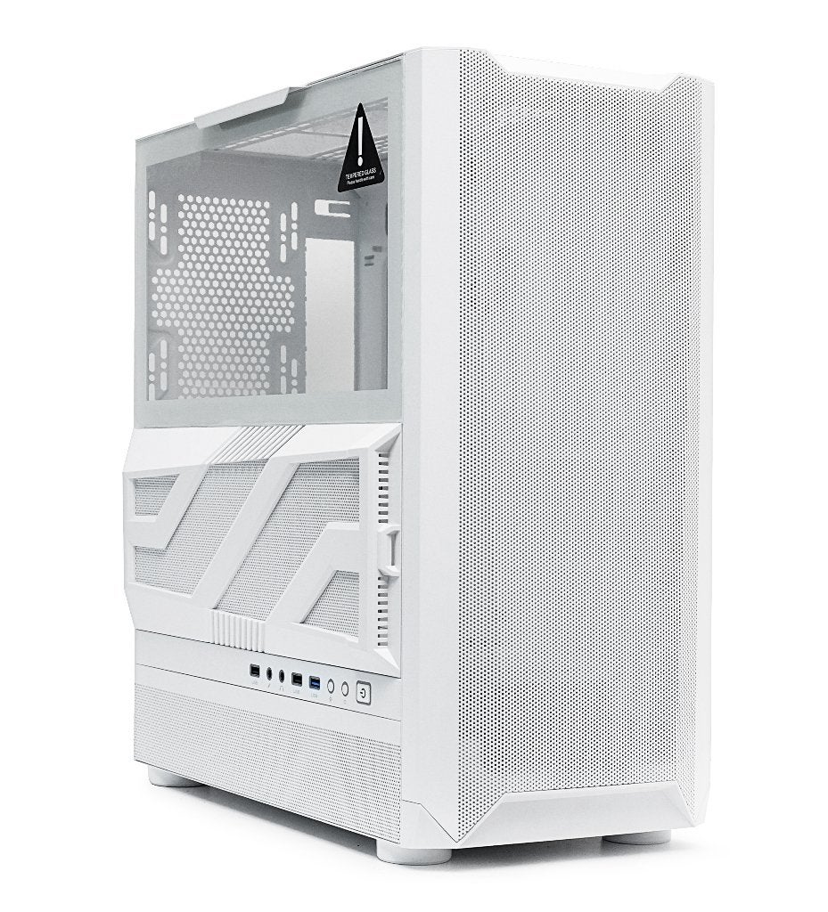 Gaming White PC Case, Computers en Software, Computerbehuizingen, Ophalen of Verzenden, Nieuw