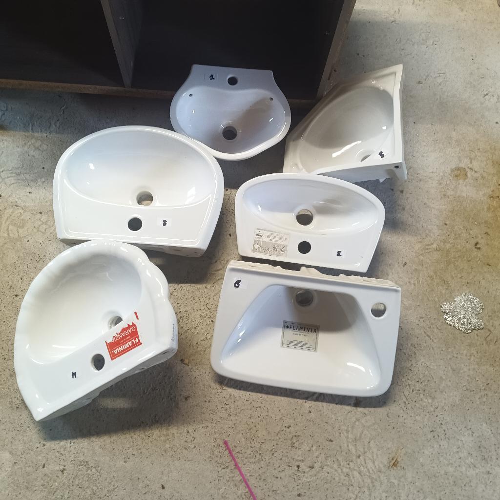 Vintage kleine lavabo's  wit, Doe-het-zelf en Bouw, Ophalen, Nieuw, Steen, Wastafel