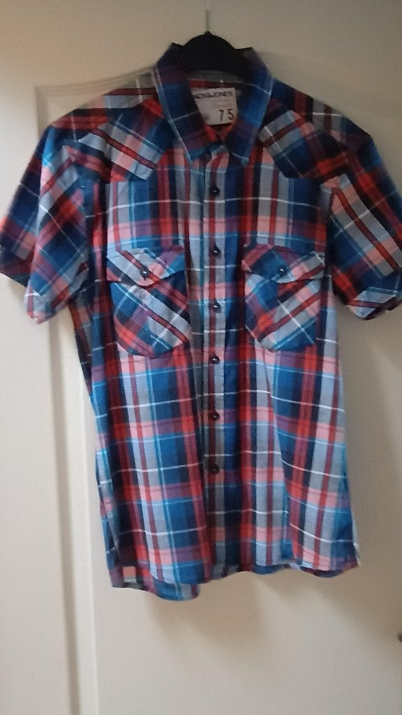 Hemd korte mouw geruit, Ophalen, Gedragen, Meerkleurig, Jack&Jones