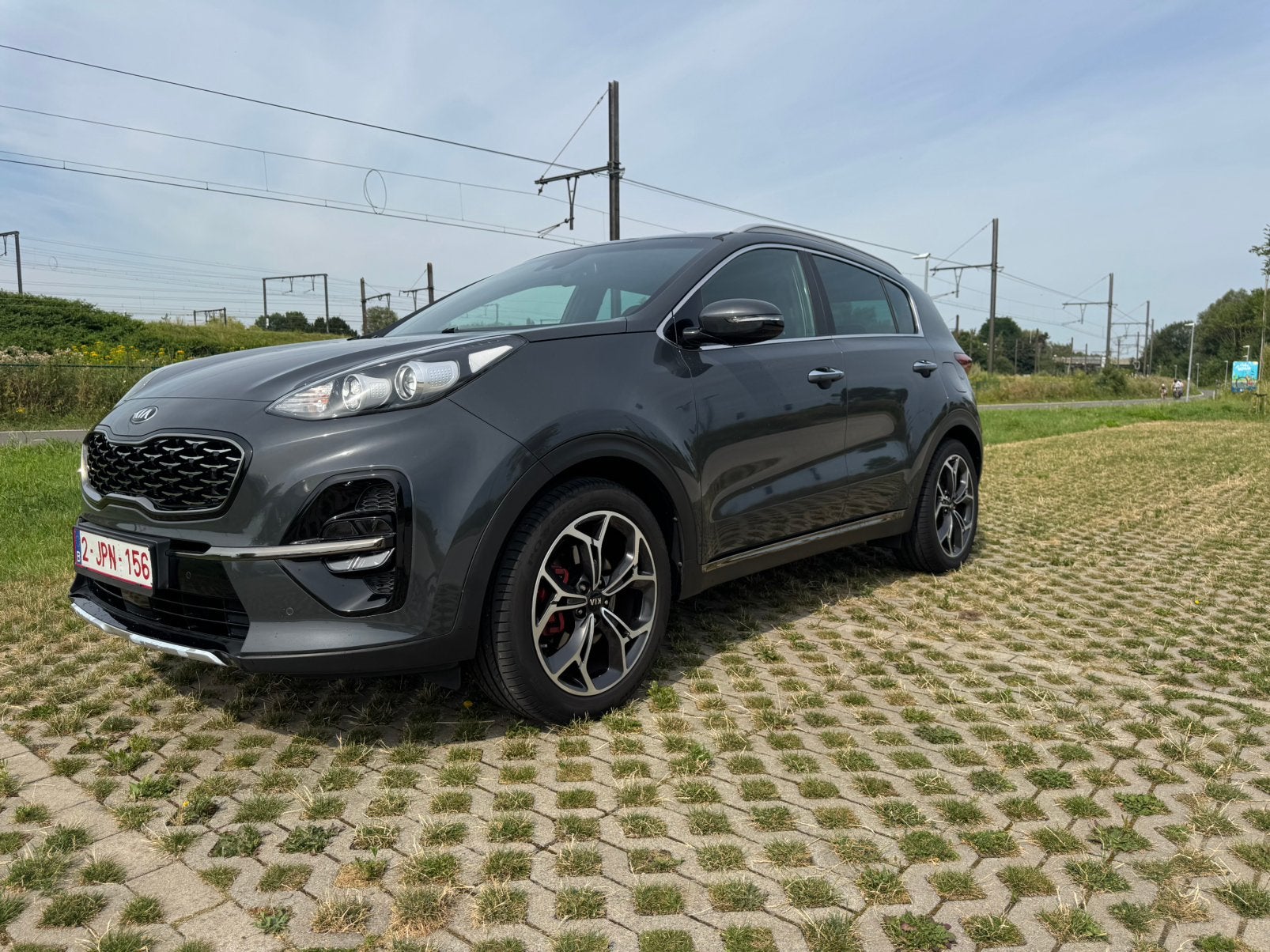 À vendre  Kia Sportage GT Line 1.6 CRDi Automatique – 2019, Auto's, Kia, Automaat, Achterwielaandrijving, Euro 6, Leder en Stof