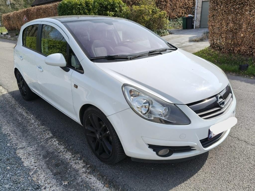 Opel Corsa benzine euro 5 veel opties, Auto's, Euro 5, Stof, Wit, Corsa