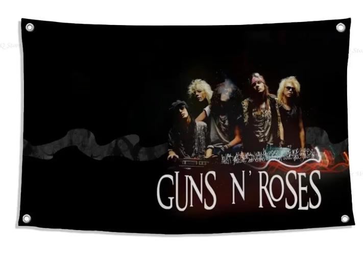 Drapeaux Big Guns and Roses (150 x 90 cm), Enlèvement ou Envoi, Neuf