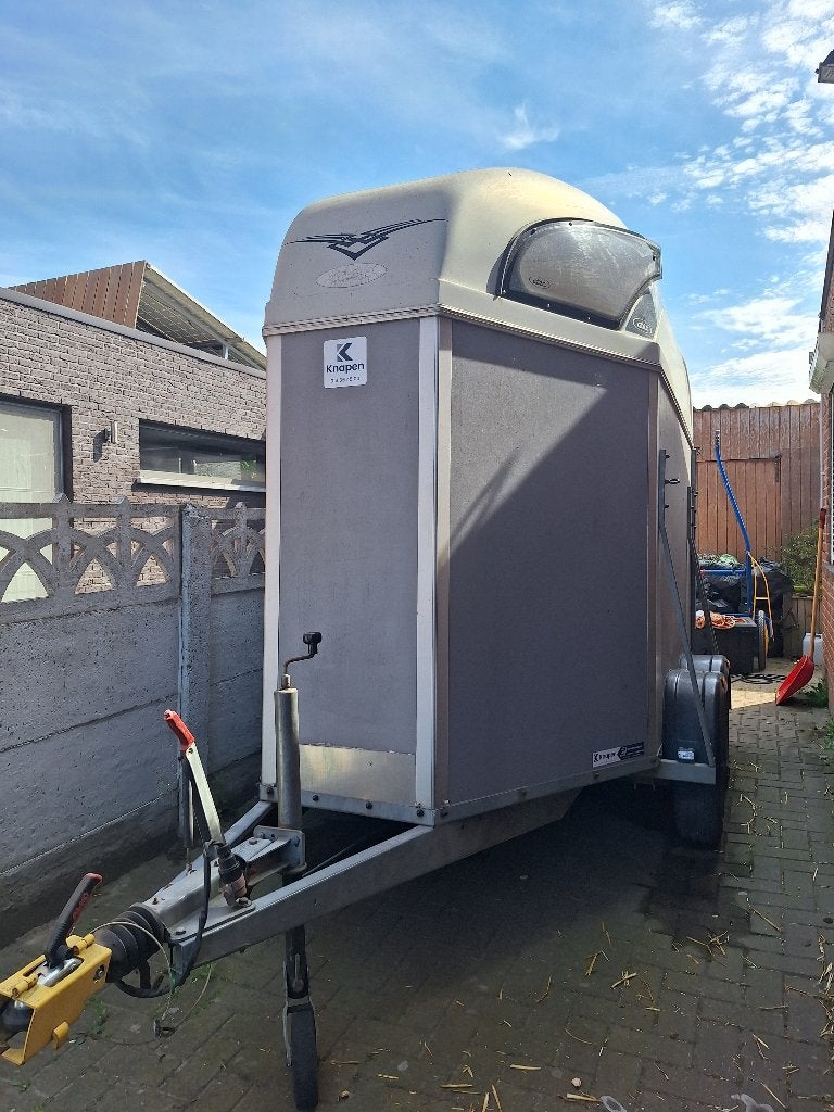 2 paardstrailer, Ophalen, Gebruikt, Hout, 2-paards trailer