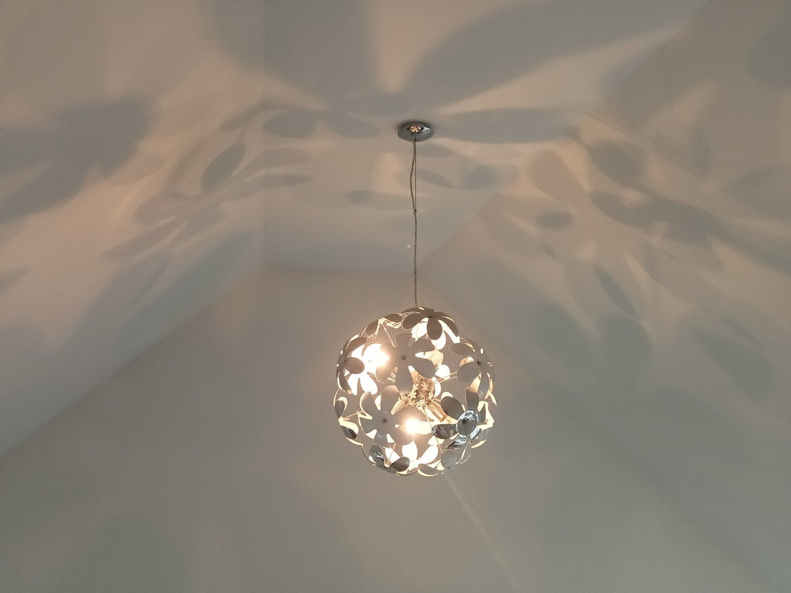 art deco design hanglamp, Huis en Inrichting, Lampen | Plafondlampen, Ophalen, Zilver, Plafondlamp, Metaal