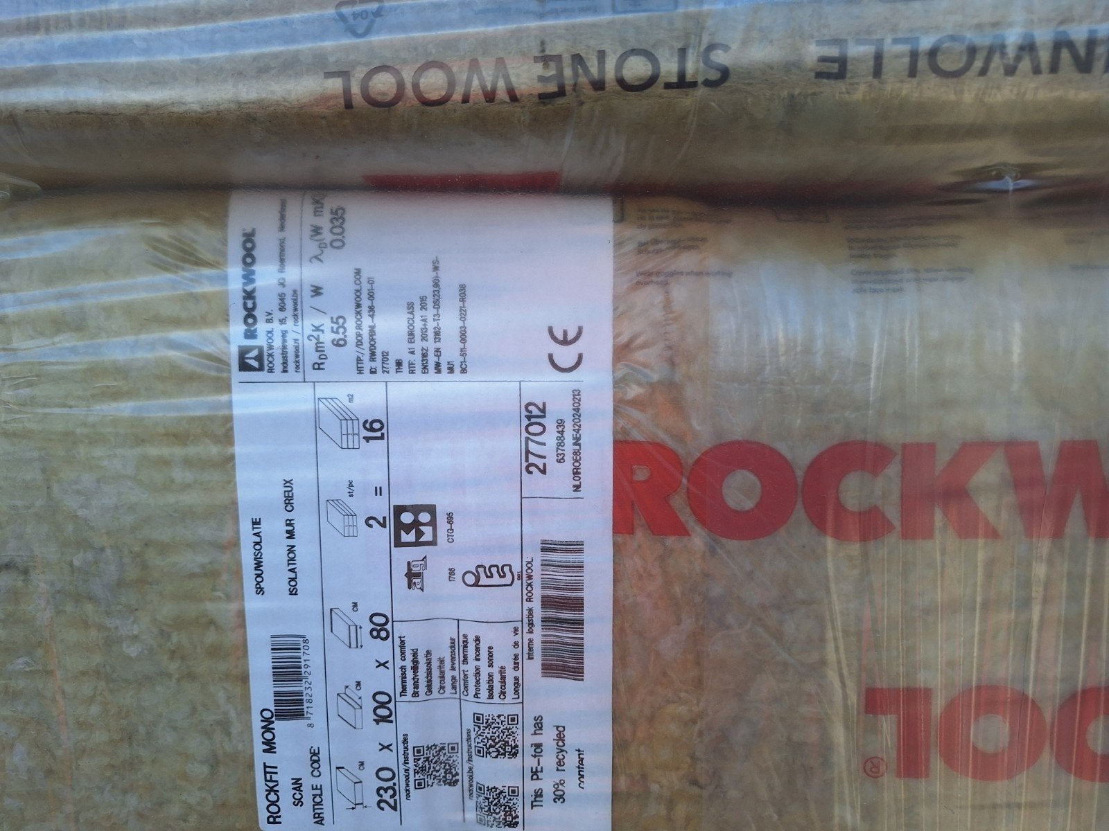 rockwool, Ophalen, Nieuw