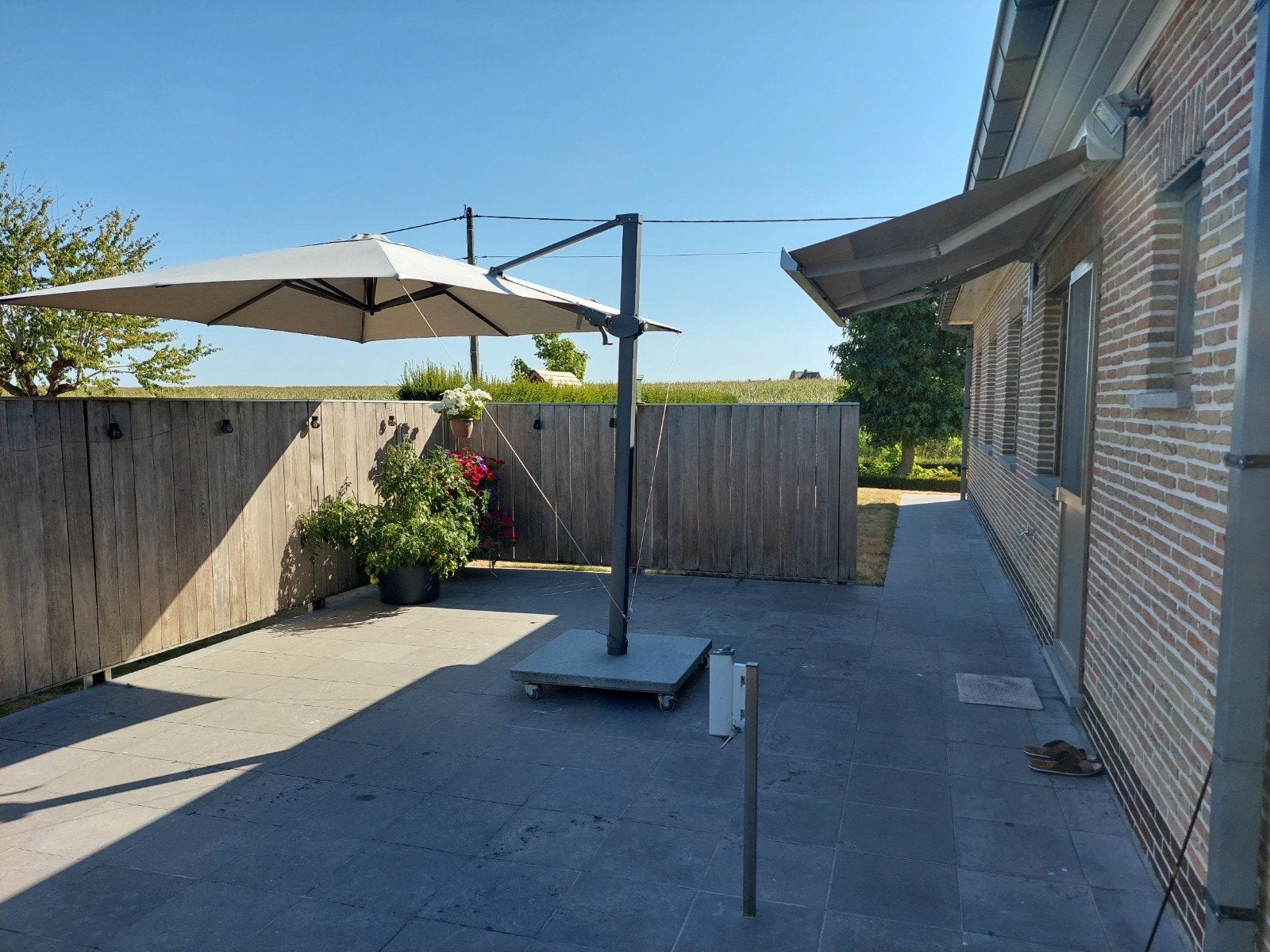 Parasol, Ophalen