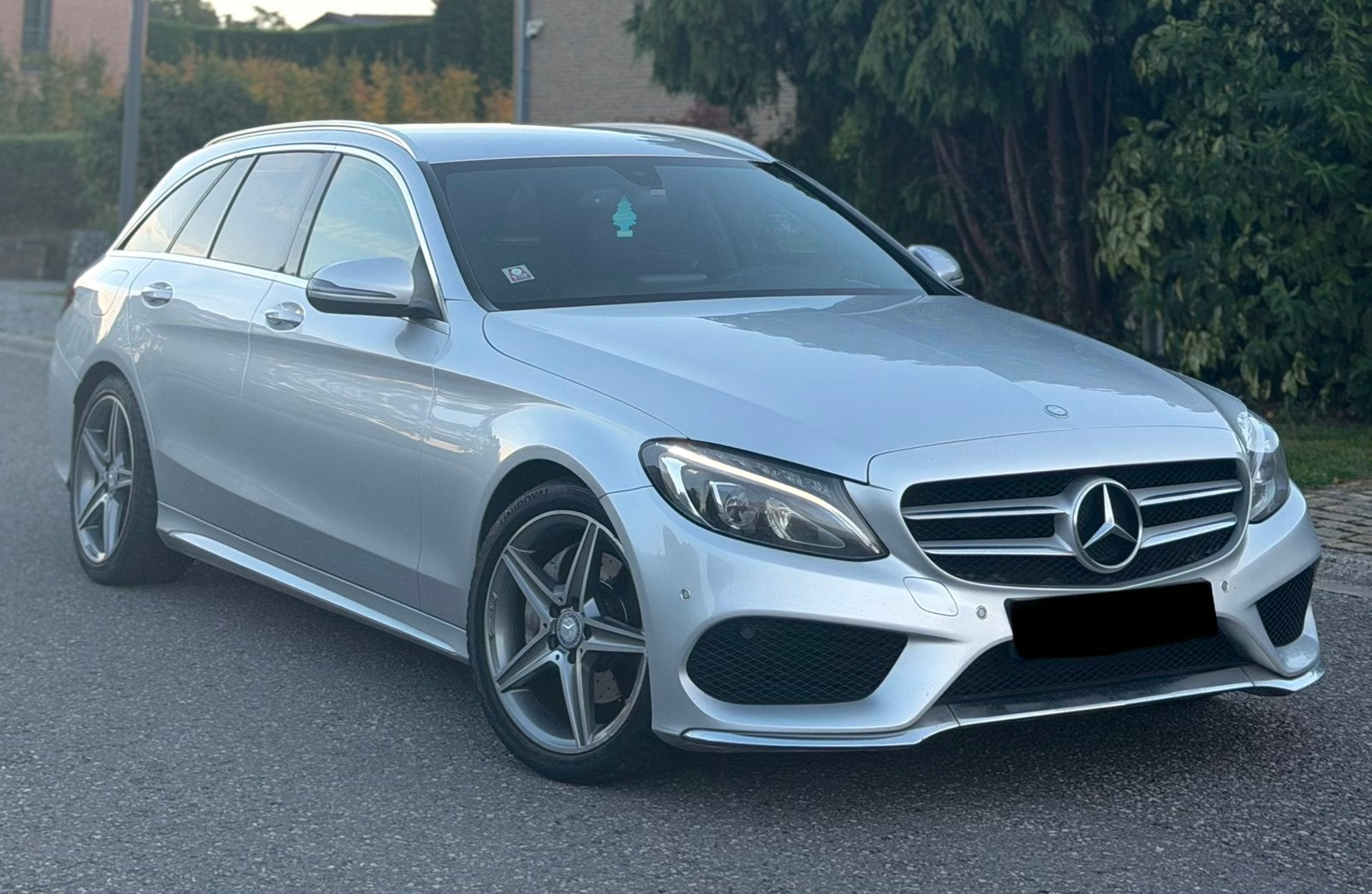 Mercedes-Benz C220 Pack-AMG 163ch Anne 2017 euro6b, Autos, Achat, Euro 6, Noir, 5 portes