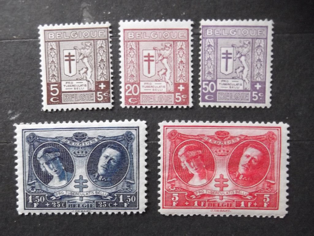 240-244 Anti-tuberculose - Anti-tuberculeux MNH, Postzegels en Munten, Ophalen of Verzenden, Postfris, Orginele gom