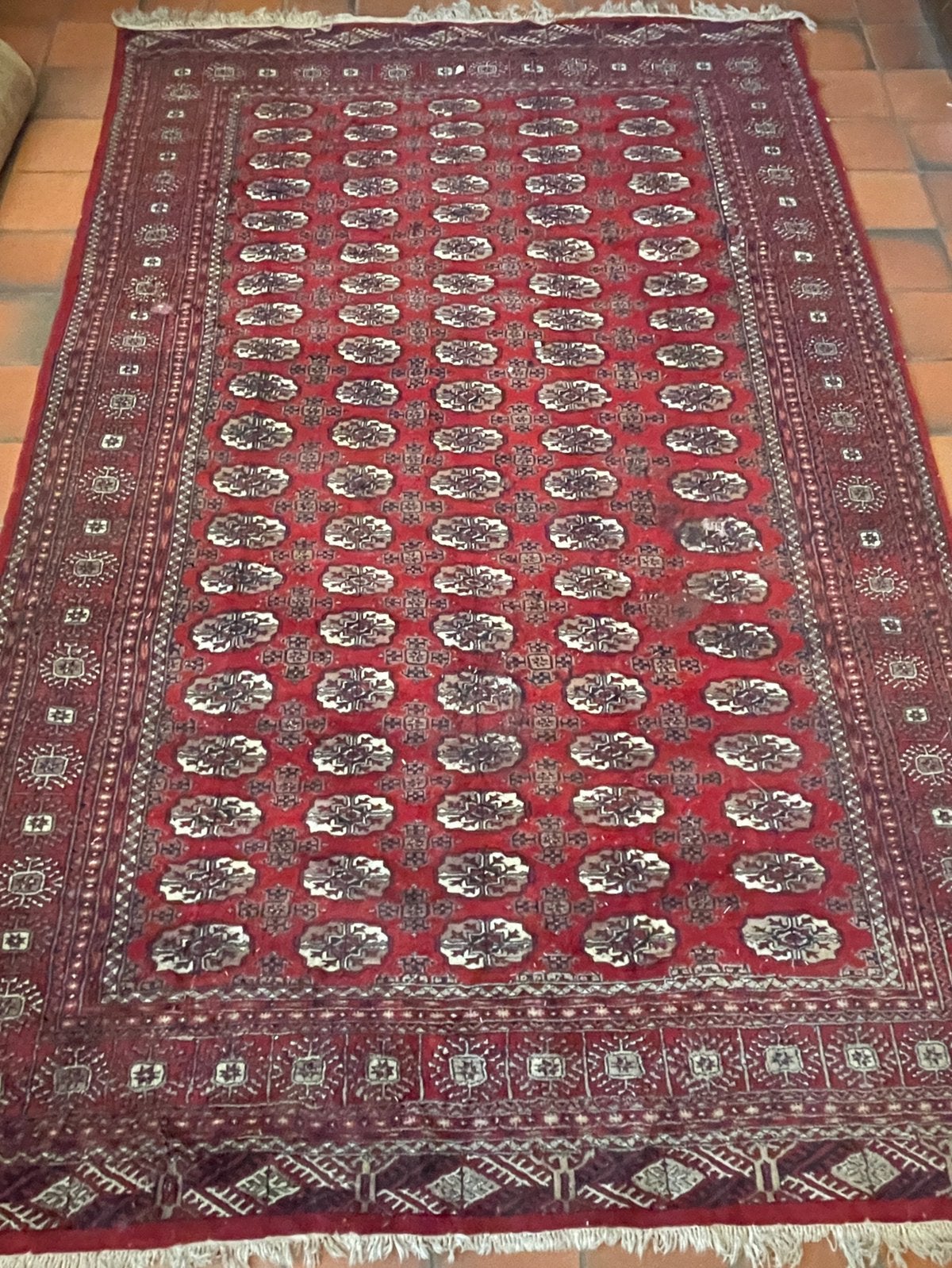 Tapis Bokhara pakistanais noué à la main, Antiquités & Art, Enlèvement